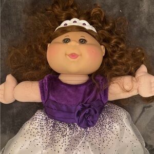 2014 Cabbage Patch Kids Purple Holiday Dress W/ Tiara Jakks Pacific JP-45 Target